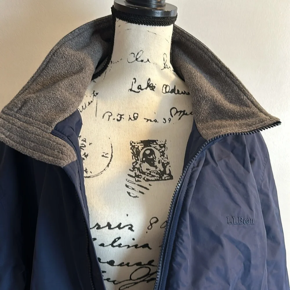 LL Bean mens Navy Winter Jacket XXL REG - Picture 11 of 14